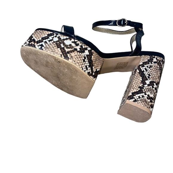 Nasty Gal Can't Snake My Eye Off You Faux Leather Platform Heels stripper SZ 6 - Picture 3 of 8